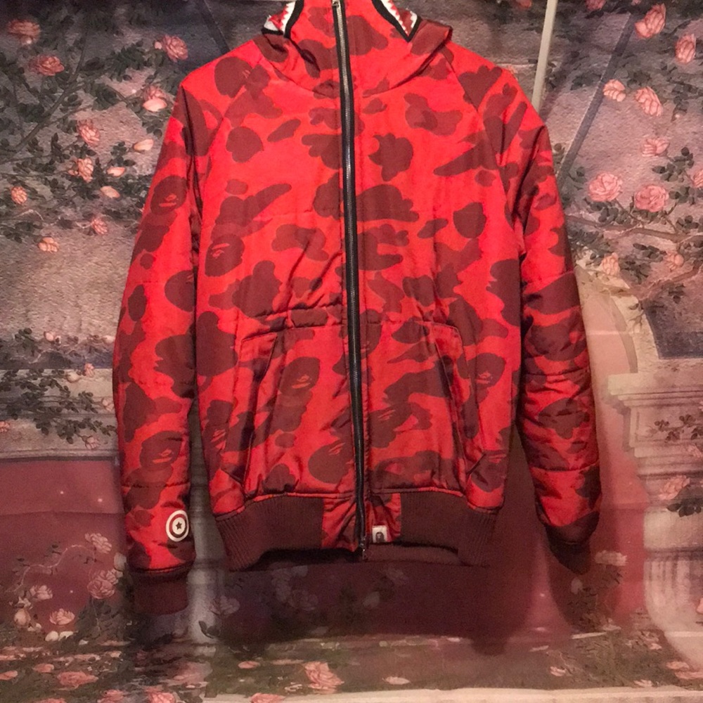 red bale puffer winter jacket